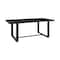 Armen Living Felicia Outdoor Patio 7-Piece Dining Table Set in Aluminum with Gray Rope and Cushions 840254333307 - alternate 2